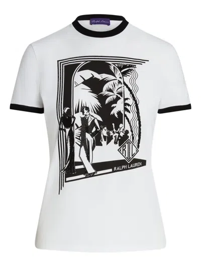 Ralph Lauren Ringer Graphic T-shirt In White