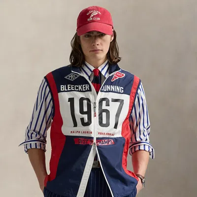 Ralph Lauren Ripstop Graphic Vest In Newport Navy Multi