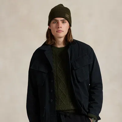 Ralph Lauren Ripstop Utility Overshirt In Black