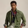 Polo Ralph Lauren Ripstop Utility Overshirt In Olive