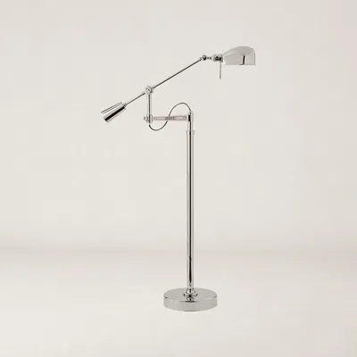 Ralph Lauren Rl '67 Boom-arm Floor Lamp In Silver