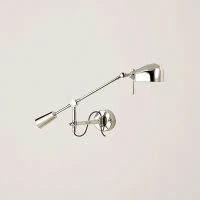 Ralph Lauren Rl '67 Boom-arm Wall Lamp In Silver