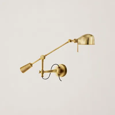 Ralph Lauren Rl '67 Boom-arm Wall Lamp In Gold