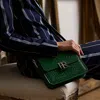 Polo Ralph Lauren Rl 888 Alligator Crossbody In Bottle Green
