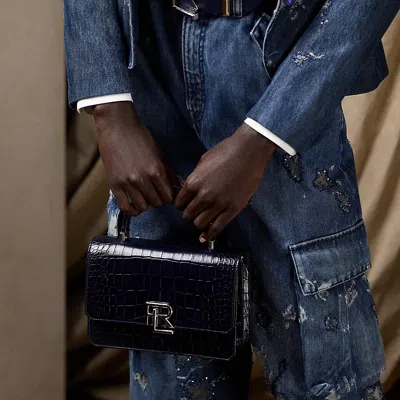 Polo Ralph Lauren Rl 888 Alligator Top Handle In Marine Navy