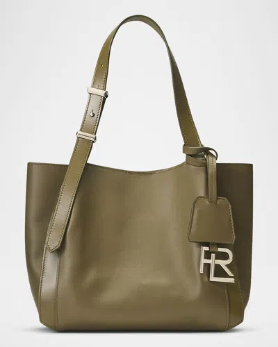 Ralph Lauren Rl 888 Small Calfskin Tote Bag In Dusty Sage