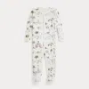 Ralph Lauren Rl Baby X Riley Sheehey Cotton Coverall In White