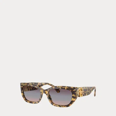 Ralph Lauren Rl Bridget Sunglasses In Spotty Havana In Orange