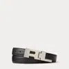 Ralph Lauren Rl Hinge-buckle Calfskin Belt In Multi