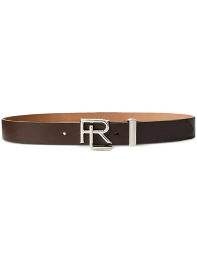 Polo Ralph Lauren Rl Leather Belt In Braun