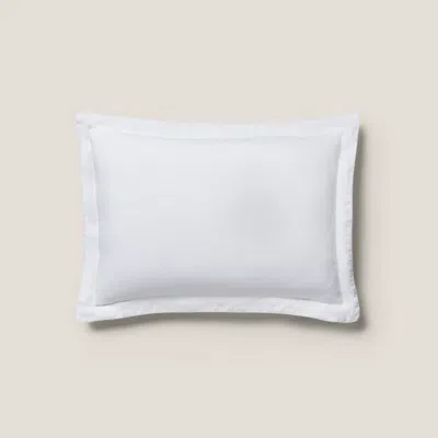 Ralph Lauren Rl Linen Contrast Sham In White/pebble