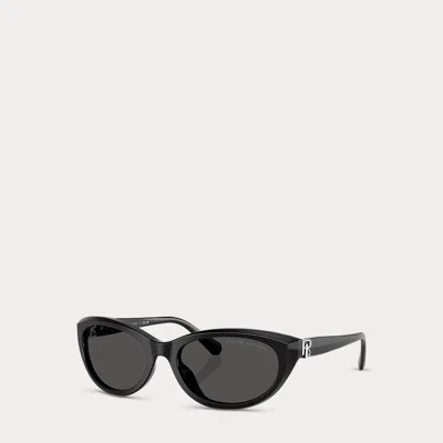 Polo Ralph Lauren Rl Oval Sunglasses In Black