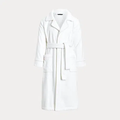 Polo Ralph Lauren Rl Pajama Piped Robe In Classic Light Grey
