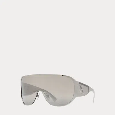 Polo Ralph Lauren Rl Shield Sunglasses In Silver