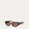Ralph Lauren Rl Square Sunglasses In Light Havana
