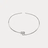 Polo Ralph Lauren Rl Sterling Silver Necklace In Grey
