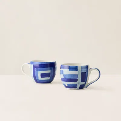 Ralph Lauren Rl X Gee's Bend Mug Set In True Blue