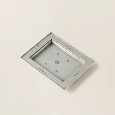 Ralph Lauren Rl X Naiomi Glasses Tray In Pewter In Gray