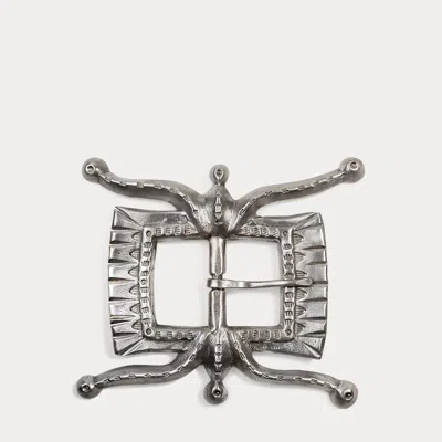 Ralph Lauren Rl X Neil Zarama Ketoh Belt Buckle In Silver In Pink