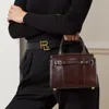 Ralph Lauren Rl50 Ayers Mini Bag In Burgundy