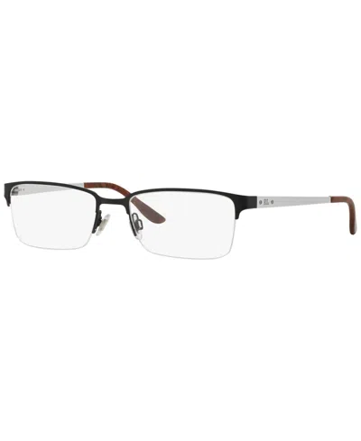 Polo Ralph Lauren Rl5089 Men's Rectangle Eyeglasses In Shiny Blac