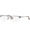 Polo Ralph Lauren Rl5089 Men's Rectangle Eyeglasses In Shiny Gunm