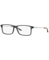 Polo Ralph Lauren Rl6128 Men's Rectangle Eyeglasses In Matte Gry