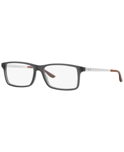 Polo Ralph Lauren Rl6128 Men's Rectangle Eyeglasses In Matte Gry