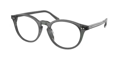 Ralph Lauren Rl6263u 6347 Men's Glasses Clear Size 51 - Free Lenses - Blue Light Block Available In Gray