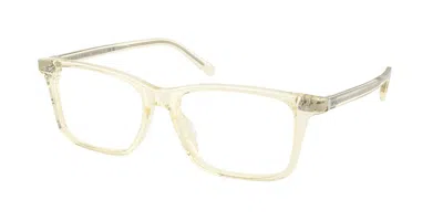 Ralph Lauren Rl6264u 5034 Men's Glasses Yellow Size 54 - Free Lenses - Blue Light Block Available In Transparent