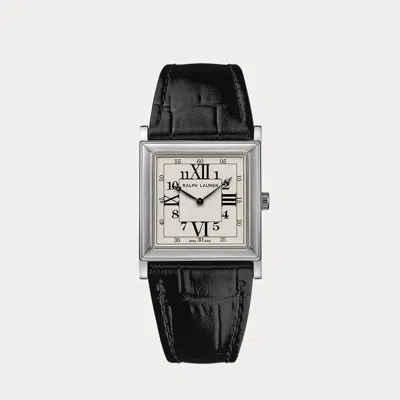 Polo Ralph Lauren Rl867 Silver 28 Mm White Dial