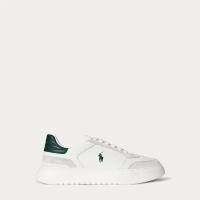 Ralph Lauren Rlite Sport Leather-suede Sneaker In Multi