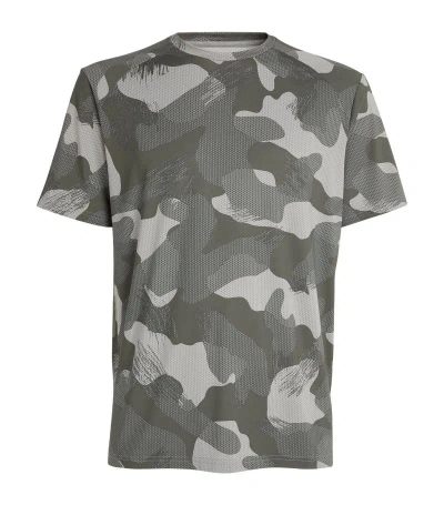 Ralph Lauren Camouflage Print T-shirt In Grey