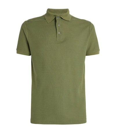 Ralph Lauren Logo Print Polo Shirt In Green