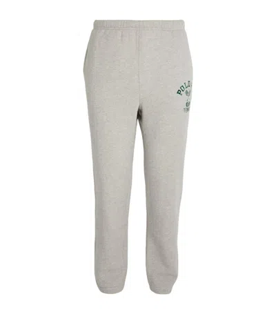 Ralph Lauren X Wimbledon-logo Sweatpants In Grey