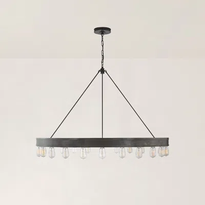 Ralph Lauren Roark 50" Modular Ring Chandelier In Gray