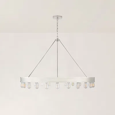 Ralph Lauren Roark 50" Modular Ring Chandelier In White