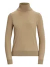 Ralph Lauren Roll-neck Cashmere Sweater In Brown