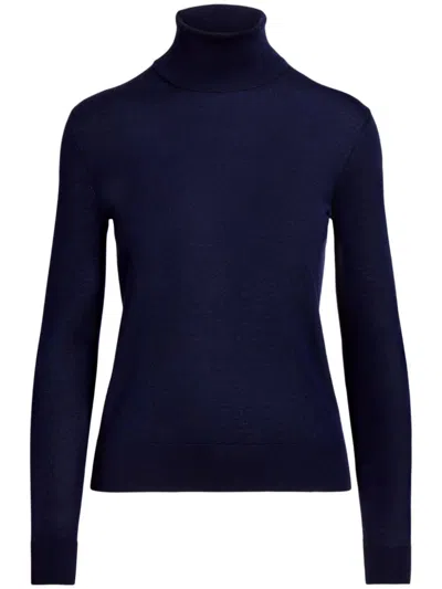 Polo Ralph Lauren Roll-neck Knit Jumper In Blue