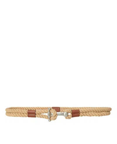 Ralph Lauren Rope Anchor-toggle Skinny Belt