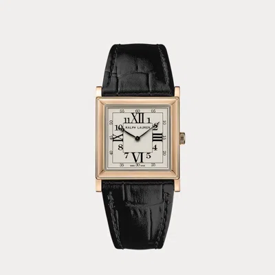 Polo Ralph Lauren Rose Gold 28 Mm White Dial Watch