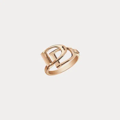 Ralph Lauren Rose Gold Double-stirrup Ring In K Rose Gold In Neutral