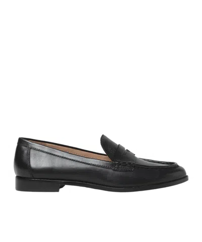 Polo Ralph Lauren Round Head Loafer Shoes In Black