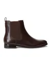 Polo Ralph Lauren Round-head Short Boots In Black