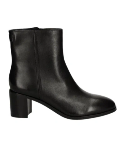 Polo Ralph Lauren Round-head Short Boots In Black