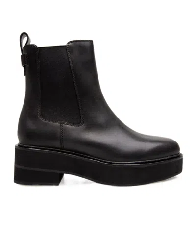 Polo Ralph Lauren Round-head Short Boots In Black