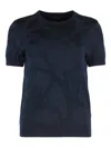 Ralph Lauren Round-neck Short-sleeve T-shirt In Blue