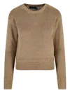 Ralph Lauren Round-neck Sweater In Brown