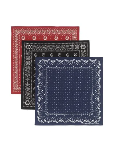 Rrl Bandana-print Scarves (pack Of Three) In Multi