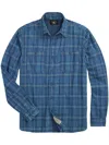 Rrl Check Pattern Long-sleeve Shirt In 蓝色